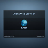 Alpha Full Screen Web Browser - PC Software Design